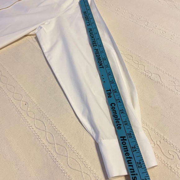 Vtg Foxcroft White Long Sleeve Christmas Embroidered White Button Up Shirt sz 10 - Picture 14 of 14